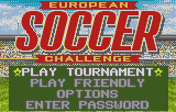 European Soccer Challenge Title Screen
